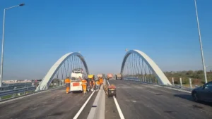 Teste de rezistență la pasajul intermodal de pe Calea Borșului-36 Foto: CJ Bihor