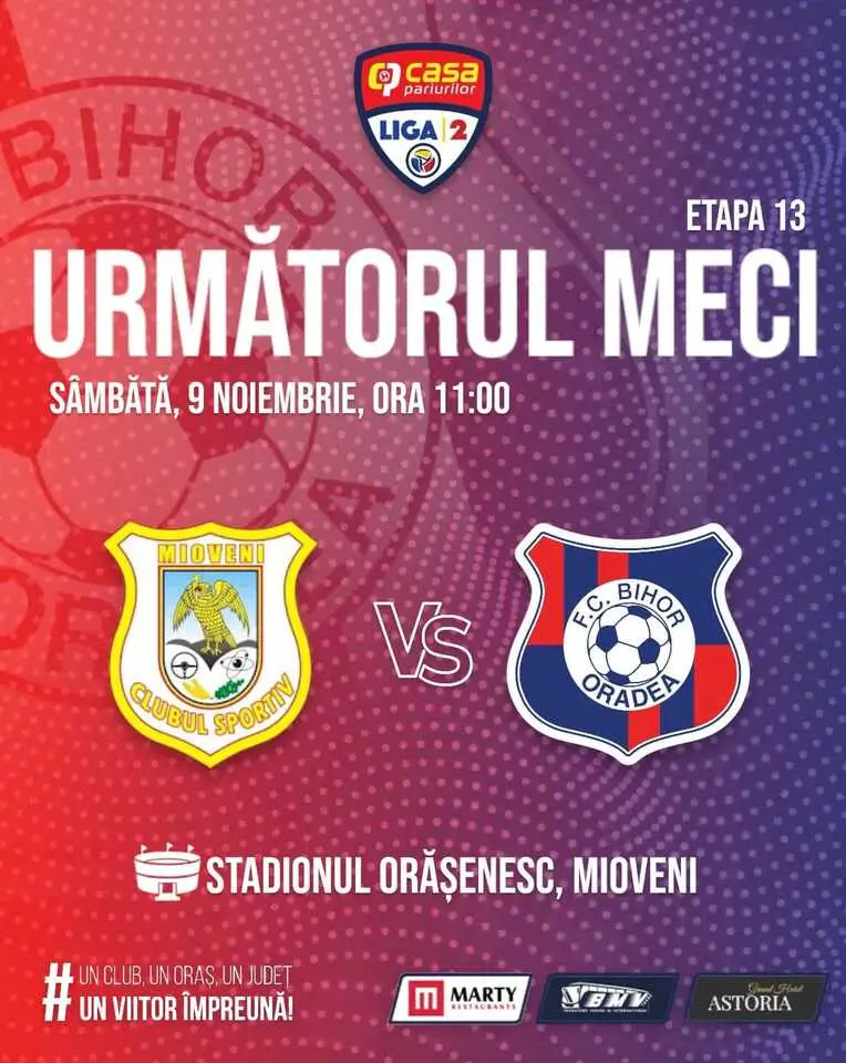 FC Bihor joacă la Mioveni, cu gândul la reabilitare