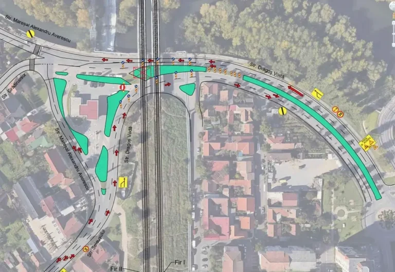 Se demontează podul de cale ferată. Restricții de circulație pe strada Dragoș Vodă