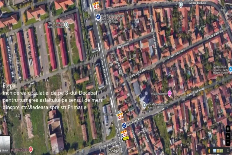 Se închide circulația pe B-dul Decebal în vederea asfaltării ultimei porțiuni modernizate