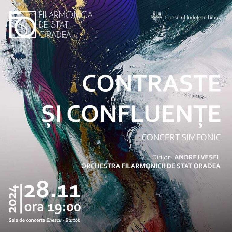 Concertul simfonic al Filarmonicii orădene, „Contraste şi confluenţe”, dirijat de croatul Andrej Vesel