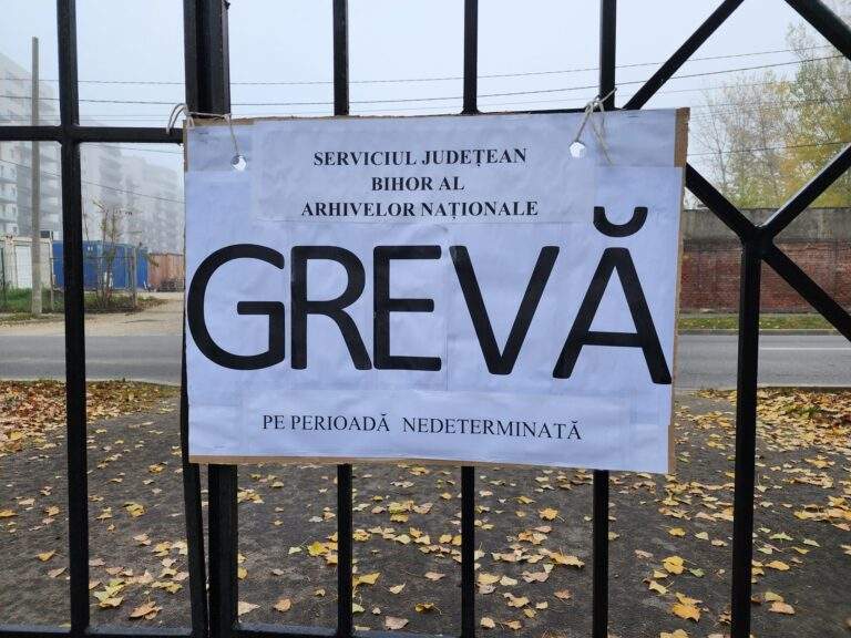 Grevă generală la Arhivele Naționale, inclusiv la Serviciul Județean Bihor
