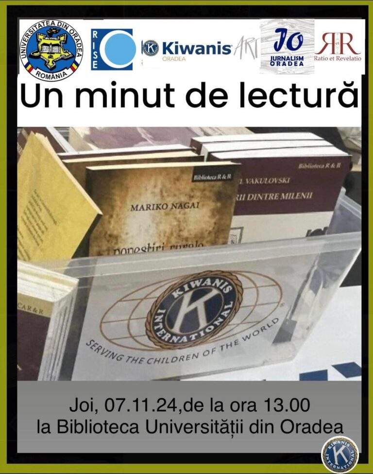 Kiwanis Art Oradea și studenții orădeni promovează lectura