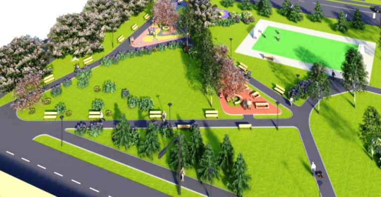 Se lucrează intens la amenajarea unei zone verzi în Cartierul Nufărul