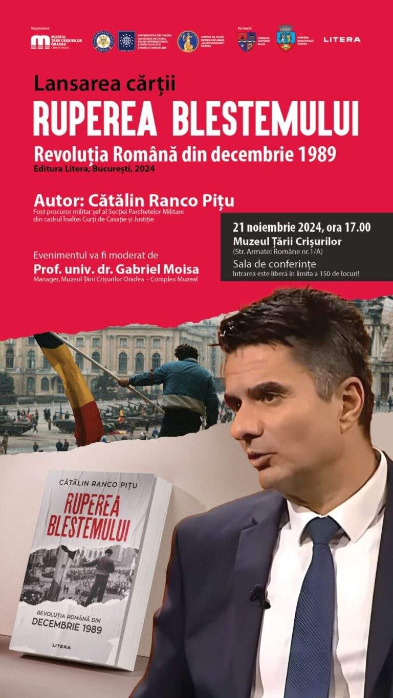 Șeful Parchetelor Militare va vorbi la Oradea despre Revoluția din 1989