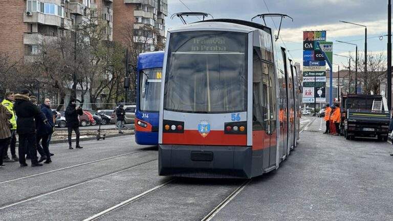Tramvaiele vor circula din 22 noiembrie 2024 pe Bulevardul Decebal