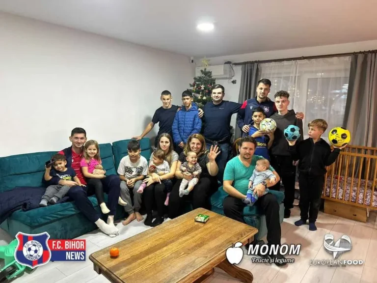 FC Bihor, alături de copiii rămași fără familie, în preajma sărbătorilor de iarnă