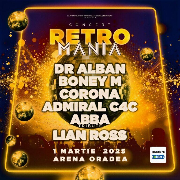 Dr. Alban, Boney M și ABBA Tribute revin pe scenă, la Arena Oradea