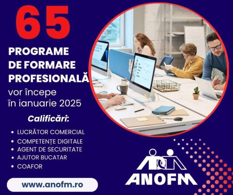 Încep cursurile gratuite de formare profesională