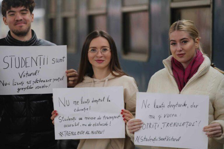 Studenții au protestat la Oradea: „Educația este un drept, nu un privilegiu!”