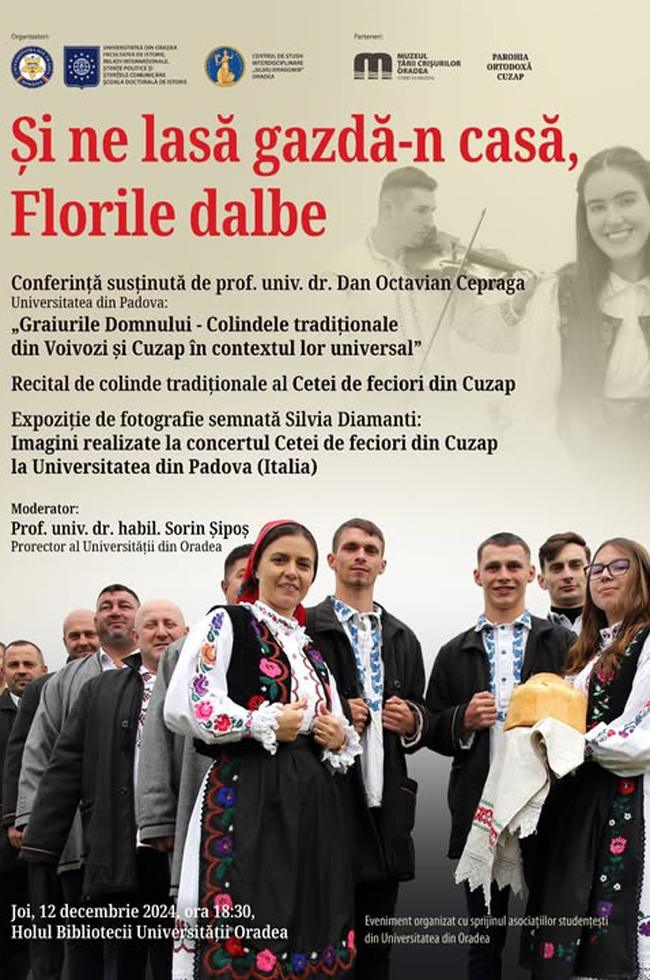 Tradițiile de iarnă și folclorul românesc, celebrate la Universitatea din Oradea