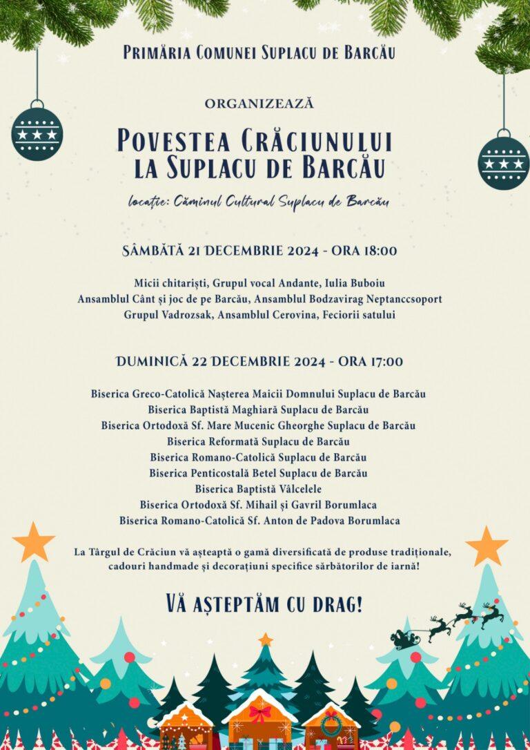 „Povestea Crăciunului”, la Suplacu de Barcău