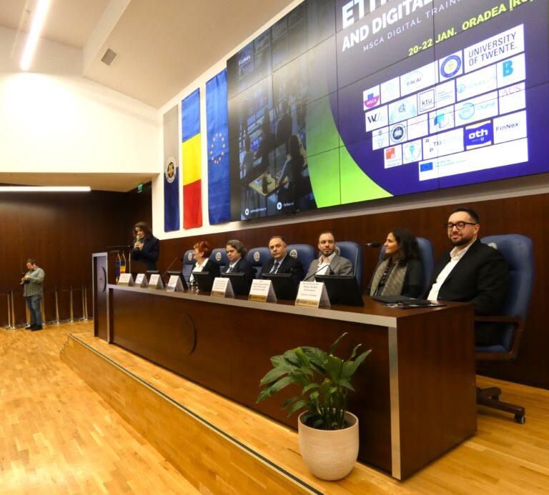 Etica, Inteligența Artificială și Finanțele Digitale, curs eveniment de europeană la Universitatea din Oradea