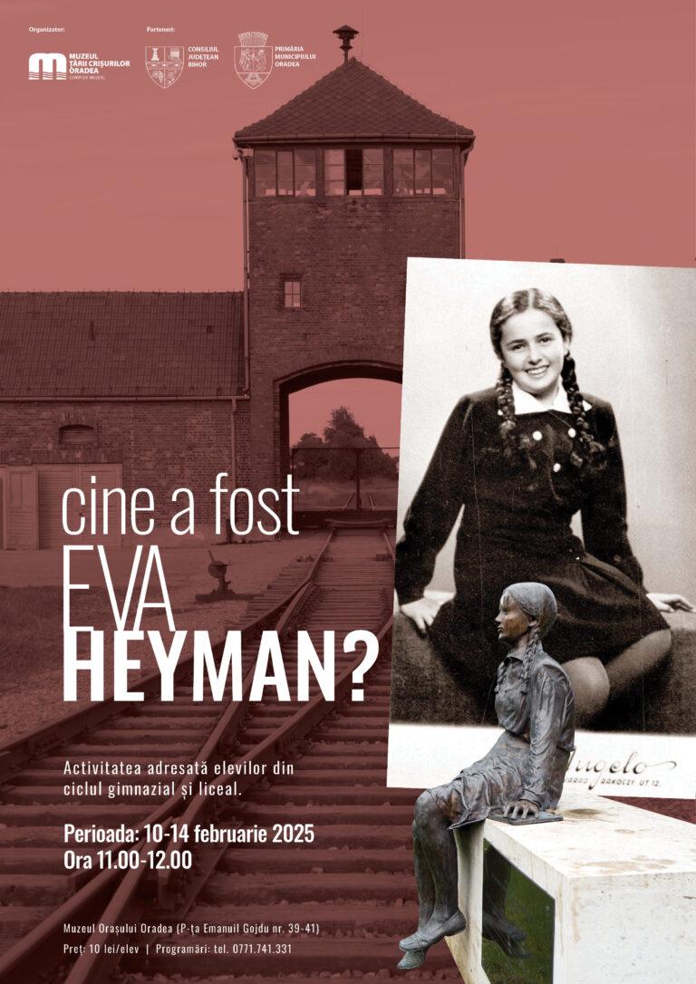 „Cine a fost Eva Heyman?” – activitate muzeală pentru elevi de gimnaziu și liceu