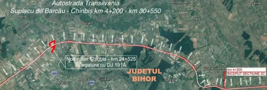 FOTO: Autostrada Transilvania, lot Suplacu de Barcău – Chiribiș, sursa: Facebook Cristian Pistol
