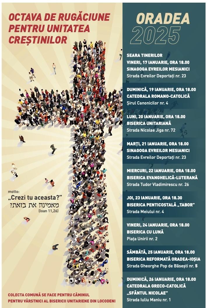 O săptămână de rugăciune pentru unitatea creștinilor