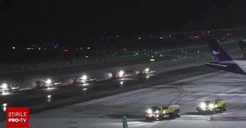 Iarna și-a arătat colții în Marea Britanie și Germania. Ninsorile au dat peste cap traficul pe mai multe aeroporturi
