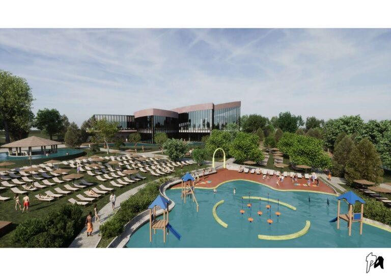 Aquapark-ul de 39 de milioane de euro din Băile Felix prinde contur. Vezi cum va arăta! (Galerie foto)