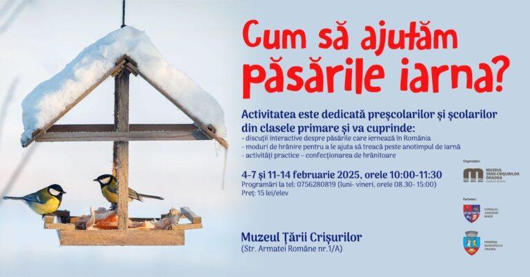 Atelier de educație muzeală „Cum să ajutăm păsările iarna?”