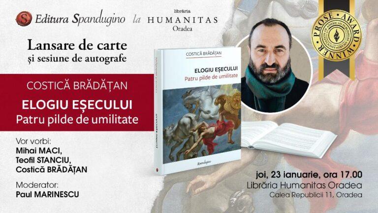 Elogiu eșecului, la Librăria Humanitas din Oradea