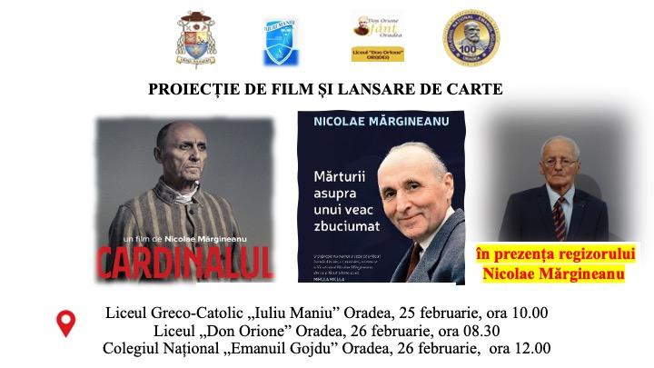 Filmul „Cardinalul” va fi proiectat în trei licee din Oradea
