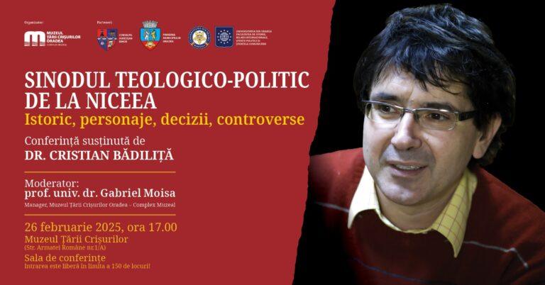 Renumitul teolog Cristian Bădiliță, invitat să conferențieze la Oradea