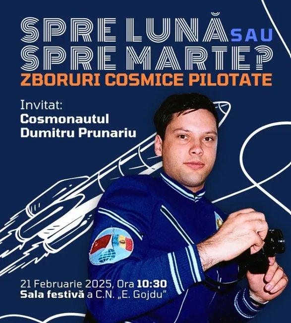 Cosmonautul Dumitru Prunariu vine la Oradea