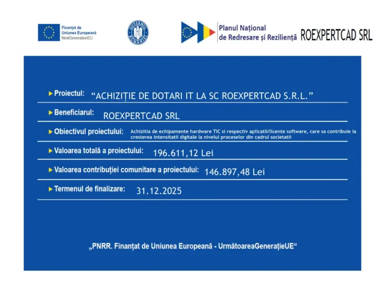 „PNRR: Fonduri pentru România modernă și reformată!”