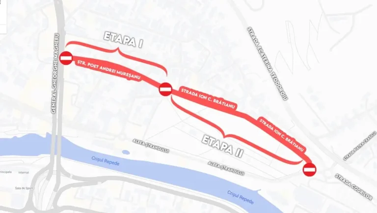 Noi restricții de circulație în Oradea pentru executarea unor lucrări la rețelele de apă