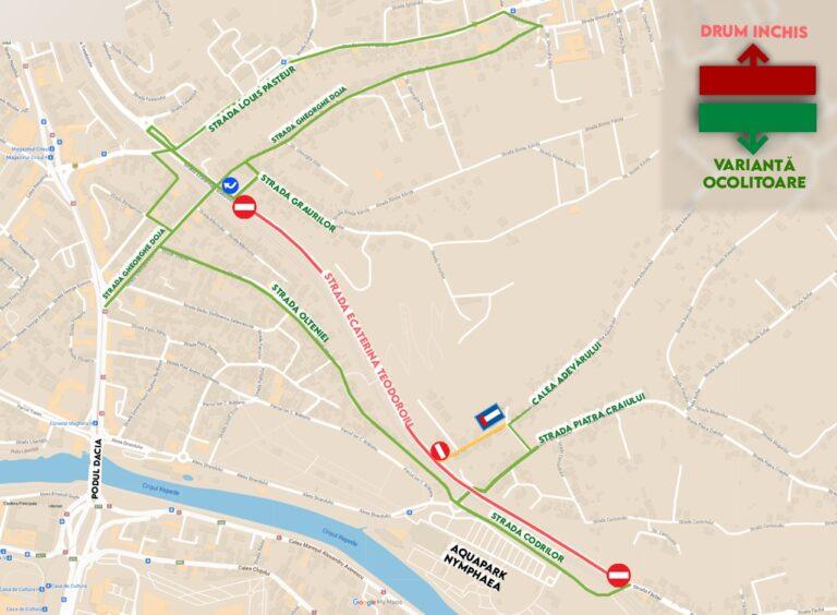 Restricțiile de circulație pe Drumul Expres din Oradea, prelungite pentru finalizarea lucrărilor