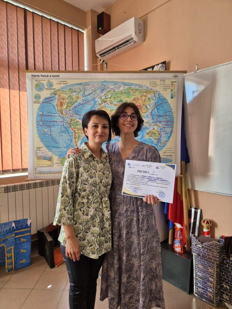 Eleva Amelia Mocan, premiul I la etapa județeană a Olimpiadei de Geografie și calificare la etapa națională