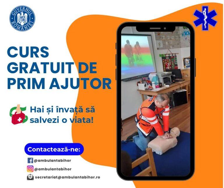 Cursuri gratuite de prim ajutor la Serviciul Județean de Ambulanță Bihor