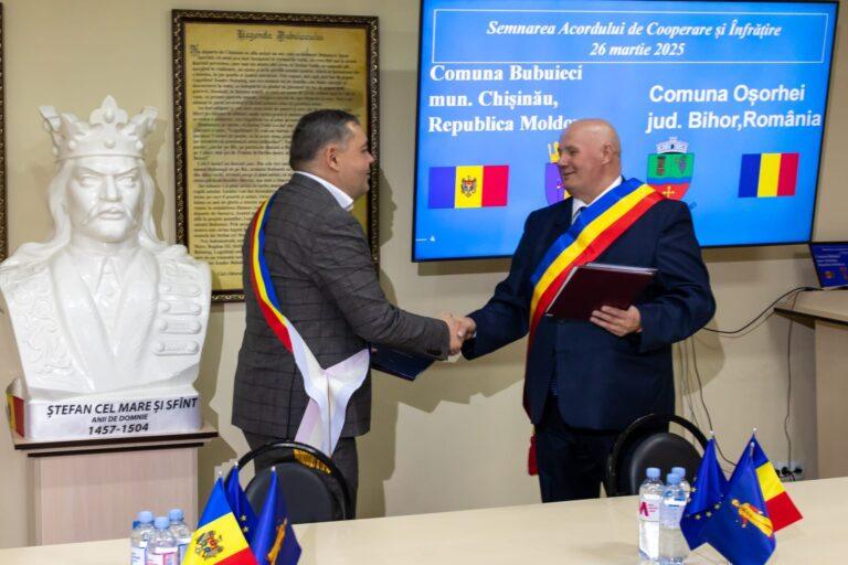 Comuna Oșorhei s-a înfrățit cu o localitate din Republica Moldova