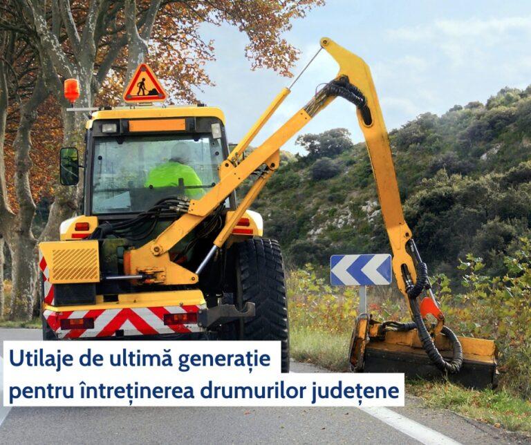 Utilaje de ultimă generație pentru întreținerea drumurilor județene