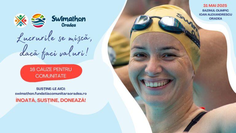 16 cauze înscrise la Swimathon Oradea. Bihorenii sunt chemați la implicare