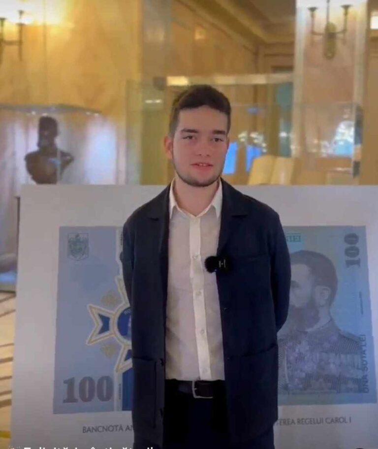 Un elev din Oradea, premiat de Banca Națională a României. A fost felicitat de guvernatorul Mugur Isărescu