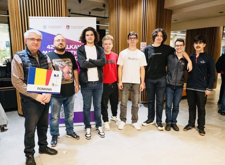 Locul I pe echipe pentru România, cu patru medalii de aur și două medalii de argint, la Olimpiada Balcanică de Matematică (BMO) 2025