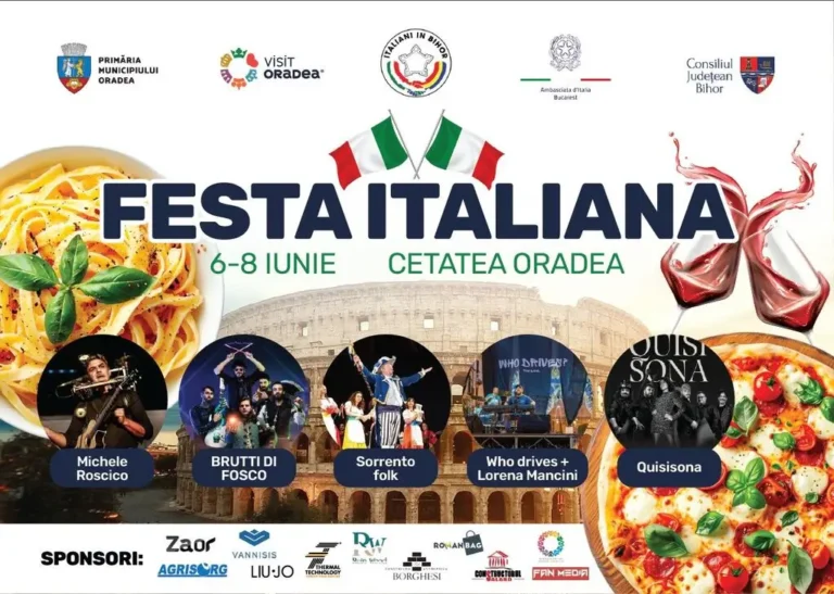 Muzică și gastronomie italiană, în Cetatea Oradea, la prima ediție „Festa Italiana”