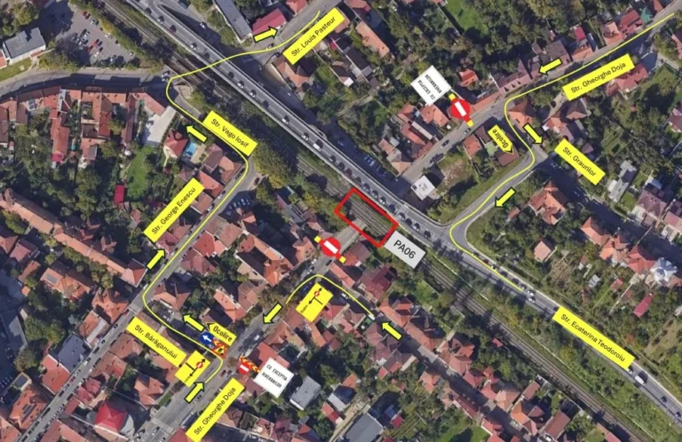 Restricții de circulație temporare pe strada Gheorghe Doja