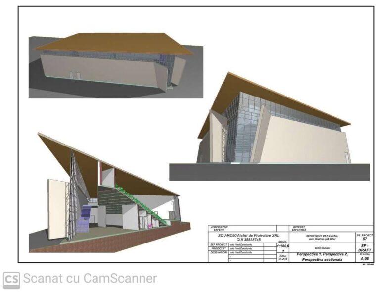 Începe construcția Centrului Multifuncțional din comuna Oșorhei