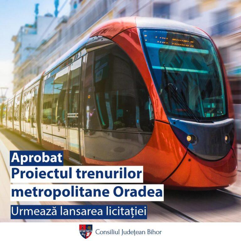 Proiectul Tram-train, aprobat de Consiliul Județean Bihor