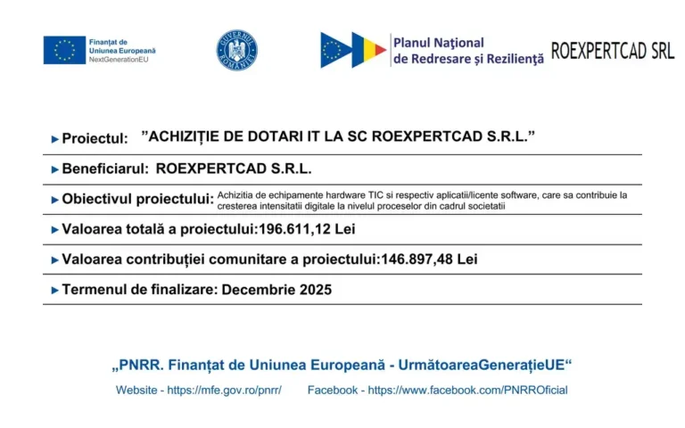 „PNRR: Fonduri pentru România modernă și reformată!”
