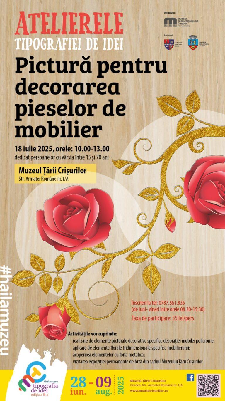 Atelier creativ de pictură decorativă pe mobilier