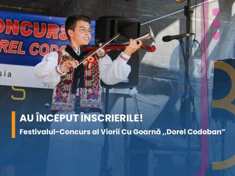 Au început înscrierile la Festivalul–Concurs al Viorii cu Goarnă „Dorel Codoban” 2025