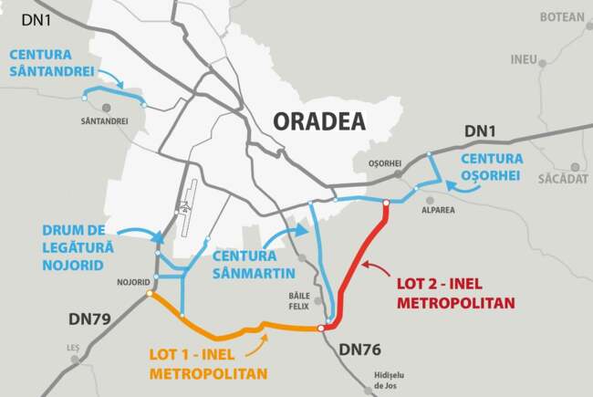 Noi exproprieri pentru drumul de legătură dintre Inelul Rutier Metropolitan Oradea și Centura Sânmartin