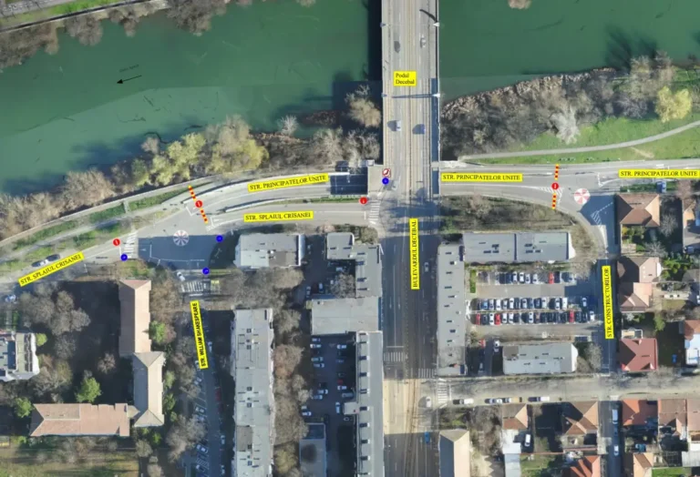 Circulația prin pasajul de sub Podul Decebal va fi restricționată temporar din cauza lucrărilor la rețeaua de canalizare