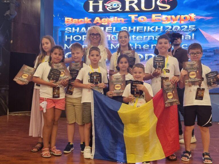 Elevii de la SmartyKids Oradea, premiați la Campionatul Internațional de Aritmetică Mentală din Egipt
