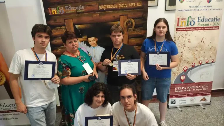Cinci elevi din județul Bihor, pe podium la Olimpiada Națională de Inovare și Creație Digitală „Infoeducație”