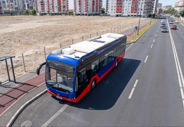 Oradea a inaugurat primul autobuz electric pe traseul Decebal – Tudor Vladimirescu