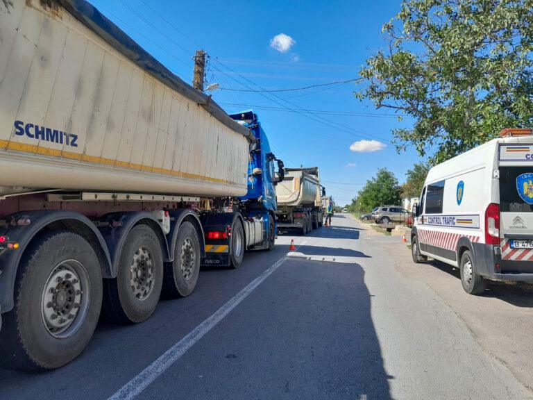 13 sancțiuni contravenționale pentru depășirea gabaritului pe drumurile județene